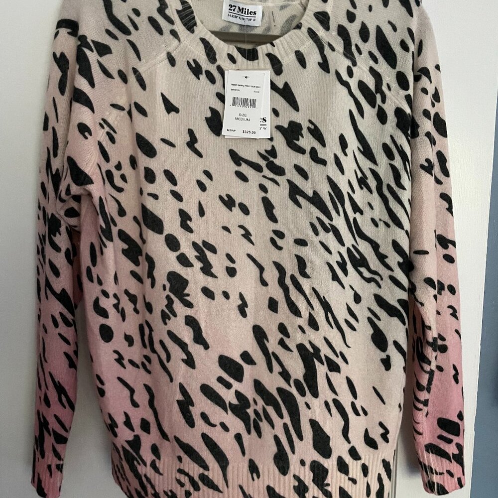 NWT! Gorgeous cashmere 27 Miles sweater